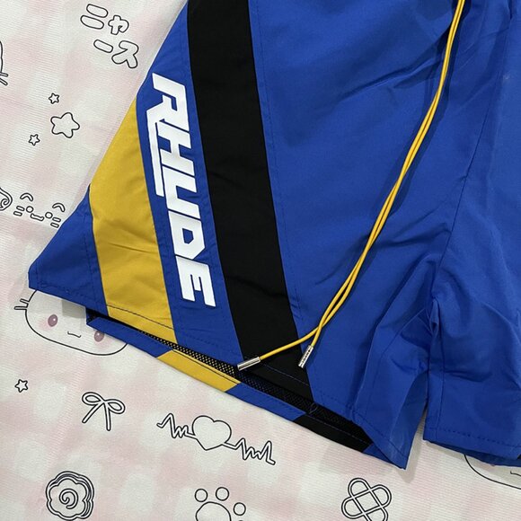 Rhude Blue Sports Shorts - Picture 3 of 6